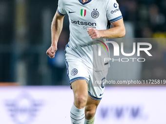 Stefan de Vrij of FC Internazionale during the Serie A Enilive match between Empoli FC and FC Internazionale at Stadio Carlo Castellani on O...