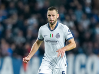 Stefan de Vrij of FC Internazionale during the Serie A Enilive match between Empoli FC and FC Internazionale at Stadio Carlo Castellani on O...