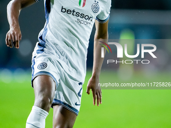 Denzel Dumfries of FC Internazionale during the Serie A Enilive match between Empoli FC and FC Internazionale at Stadio Carlo Castellani on...