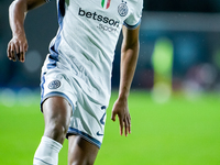 Denzel Dumfries of FC Internazionale during the Serie A Enilive match between Empoli FC and FC Internazionale at Stadio Carlo Castellani on...