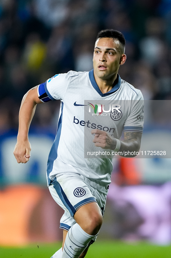 Lautaro Martinez of FC Internazionale during the Serie A Enilive match between Empoli FC and FC Internazionale at Stadio Carlo Castellani on...