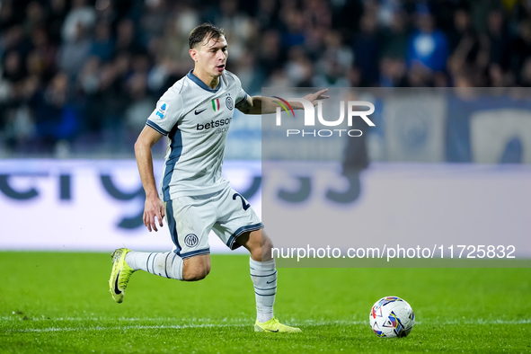 Nicolo' Barella of FC Internazionale during the Serie A Enilive match between Empoli FC and FC Internazionale at Stadio Carlo Castellani on...