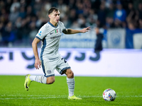 Nicolo' Barella of FC Internazionale during the Serie A Enilive match between Empoli FC and FC Internazionale at Stadio Carlo Castellani on...