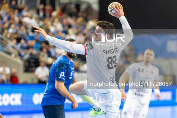 Ludovic Fabregas  is playing during the match EHF Champions League Men match between  Orlen Wisla Plock and Veszprem HC in Plock, Poland on...