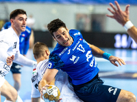 Abel Serdio Guntin  is playing during the match EHF Champions League Men match between  Orlen Wisla Plock and Veszprem HC in Plock, Poland o...