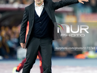 Ivan Juric head coach of AS Roma gestures during the Serie A Enilive match between Empoli FC and FC Internazionale at Stadio Carlo Castellan...