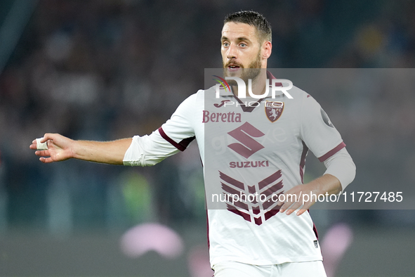 Nikola Vlasic of Torino FC looks on during the Serie A Enilive match between Empoli FC and FC Internazionale at Stadio Carlo Castellani on O...