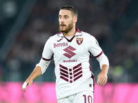 Nikola Vlasic of Torino FC looks on during the Serie A Enilive match between Empoli FC and FC Internazionale at Stadio Carlo Castellani on O...