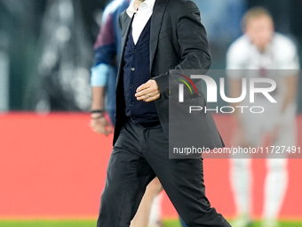 Ivan Juric head coach of AS Roma looks on during the Serie A Enilive match between Empoli FC and FC Internazionale at Stadio Carlo Castellan...