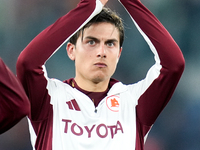 Paulo Dybala of AS Roma greets the fans during the Serie A Enilive match between Empoli FC and FC Internazionale at Stadio Carlo Castellani...