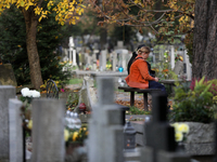 Rakowicki Cemetery undergoes preparations for All Saints' Day on October 30, 2024, in Krakow, Poland. November 1 is celebrated in Catholicis...