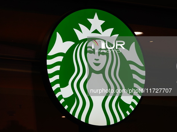 A Starbucks store is seen in Yichang, Hubei province, China, on October 31, 2024. Coffee company Starbucks reports revenue of $9.07 billion...