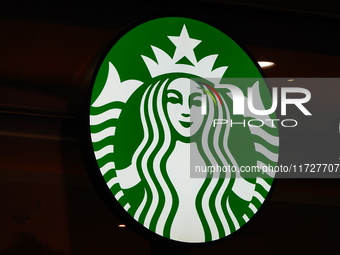 A Starbucks store is seen in Yichang, Hubei province, China, on October 31, 2024. Coffee company Starbucks reports revenue of $9.07 billion...