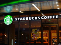 A Starbucks store is seen in Yichang, Hubei province, China, on October 31, 2024. Coffee company Starbucks reports revenue of $9.07 billion...