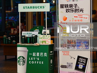 A Starbucks store is seen in Yichang, Hubei province, China, on October 31, 2024. Coffee company Starbucks reports revenue of $9.07 billion...