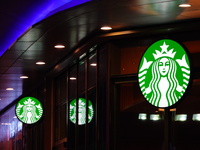 A Starbucks store is seen in Yichang, Hubei province, China, on October 31, 2024. Coffee company Starbucks reports revenue of $9.07 billion...