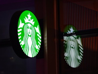 A Starbucks store is seen in Yichang, Hubei province, China, on October 31, 2024. Coffee company Starbucks reports revenue of $9.07 billion...