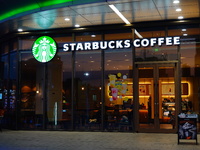 A Starbucks store is seen in Yichang, Hubei province, China, on October 31, 2024. Coffee company Starbucks reports revenue of $9.07 billion...