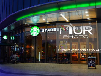 A Starbucks store is seen in Yichang, Hubei province, China, on October 31, 2024. Coffee company Starbucks reports revenue of $9.07 billion...