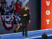 Vice President and Democratic presidential nominee Kamala Harris held a ''When We Vote We Win'' concert campaign rally in Wisconsin on Octob...