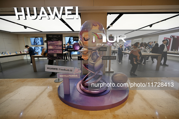 A Huawei store is at Deji Square in Nanjing, Jiangsu province, China, on November 1, 2024. 