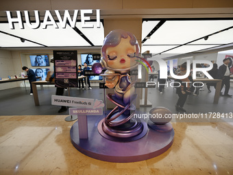 A Huawei store is at Deji Square in Nanjing, Jiangsu province, China, on November 1, 2024. (