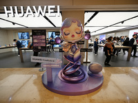 A Huawei store is at Deji Square in Nanjing, Jiangsu province, China, on November 1, 2024. (