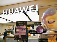 A Huawei store is at Deji Square in Nanjing, Jiangsu province, China, on November 1, 2024. (