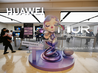 A Huawei store is at Deji Square in Nanjing, Jiangsu province, China, on November 1, 2024. (