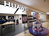 A Huawei store is at Deji Square in Nanjing, Jiangsu province, China, on November 1, 2024. (