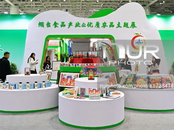 Visitors visit the Yantai International Food (Prepared Dishes) Industry Expo 2024 in Yantai, China, on November 1, 2024. (