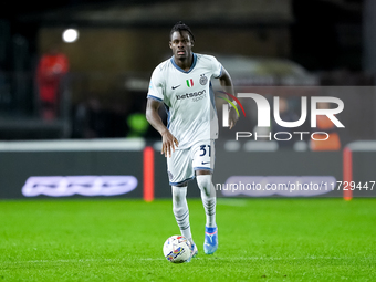 Yann Aurel Bisseck of FC Internazionale during the Serie A Enilive match between Empoli FC and FC Internazionale at Stadio Carlo Castellani...