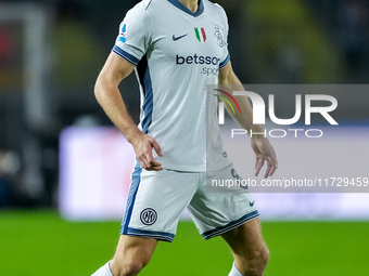 Stefan de Vrij of FC Internazionale during the Serie A Enilive match between Empoli FC and FC Internazionale at Stadio Carlo Castellani on O...