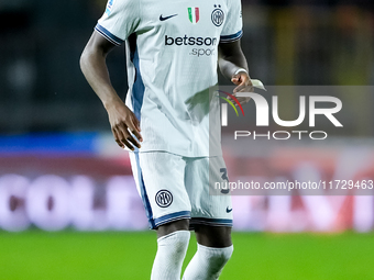 Yann Aurel Bisseck of FC Internazionale during the Serie A Enilive match between Empoli FC and FC Internazionale at Stadio Carlo Castellani...