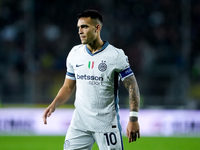 Lautaro Martinez of FC Internazionale looks on during the Serie A Enilive match between Empoli FC and FC Internazionale at Stadio Carlo Cast...