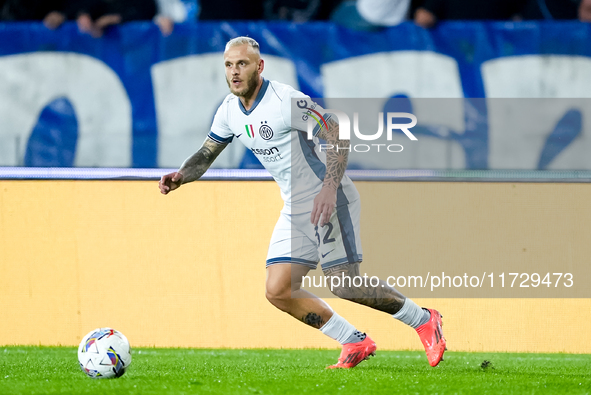 Federico Dimarco of FC Internazionale during the Serie A Enilive match between Empoli FC and FC Internazionale at Stadio Carlo Castellani on...