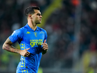 Pietro Pellegri of Empoli FC looks on during the Serie A Enilive match between Empoli FC and FC Internazionale at Stadio Carlo Castellani on...