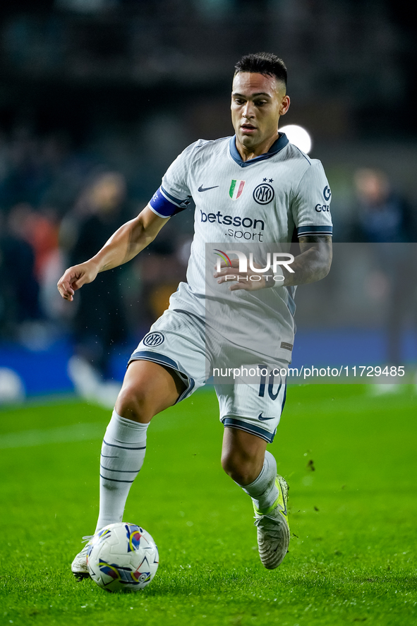 Lautaro Martinez of FC Internazionale during the Serie A Enilive match between Empoli FC and FC Internazionale at Stadio Carlo Castellani on...