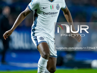 Denzel Dumfries of FC Internazionale during the Serie A Enilive match between Empoli FC and FC Internazionale at Stadio Carlo Castellani on...