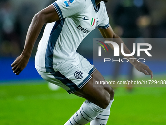 Denzel Dumfries of FC Internazionale during the Serie A Enilive match between Empoli FC and FC Internazionale at Stadio Carlo Castellani on...