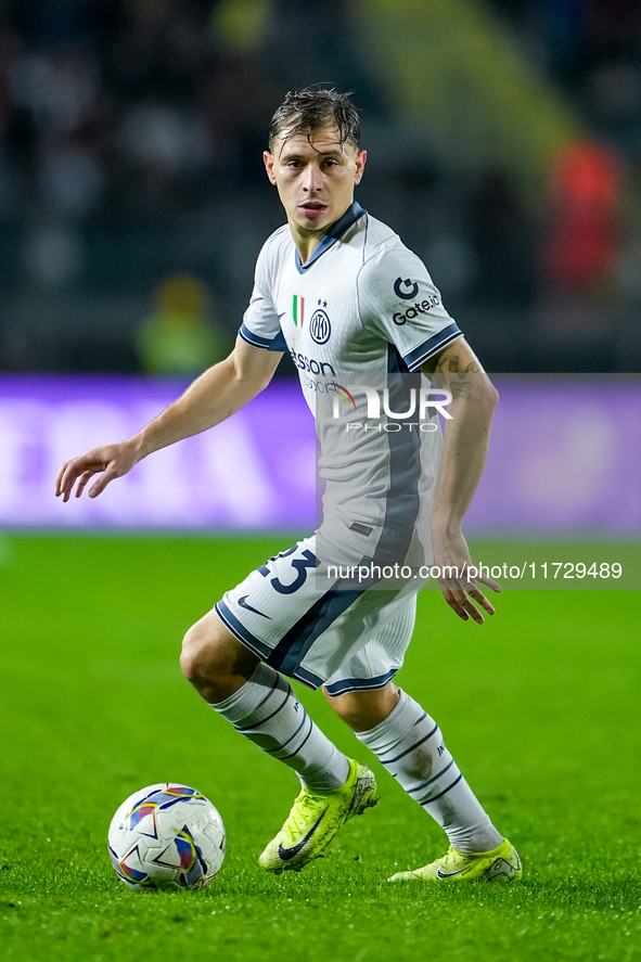 Nicolo' Barella of FC Internazionale during the Serie A Enilive match between Empoli FC and FC Internazionale at Stadio Carlo Castellani on...