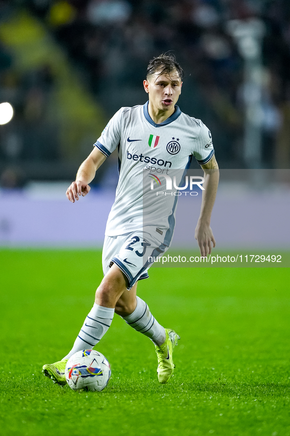 Nicolo' Barella of FC Internazionale during the Serie A Enilive match between Empoli FC and FC Internazionale at Stadio Carlo Castellani on...