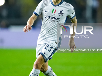 Nicolo' Barella of FC Internazionale during the Serie A Enilive match between Empoli FC and FC Internazionale at Stadio Carlo Castellani on...