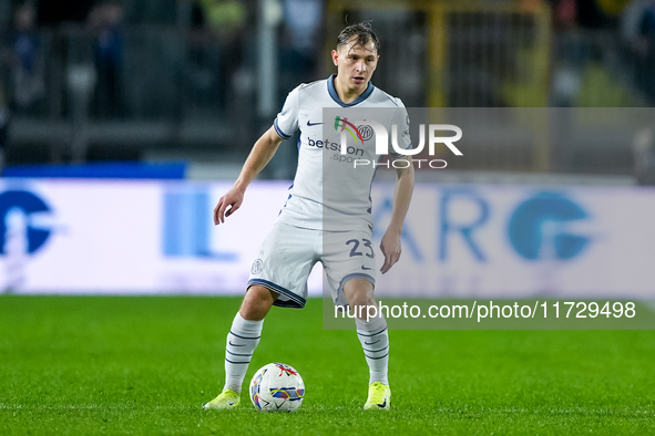 Nicolo' Barella of FC Internazionale during the Serie A Enilive match between Empoli FC and FC Internazionale at Stadio Carlo Castellani on...