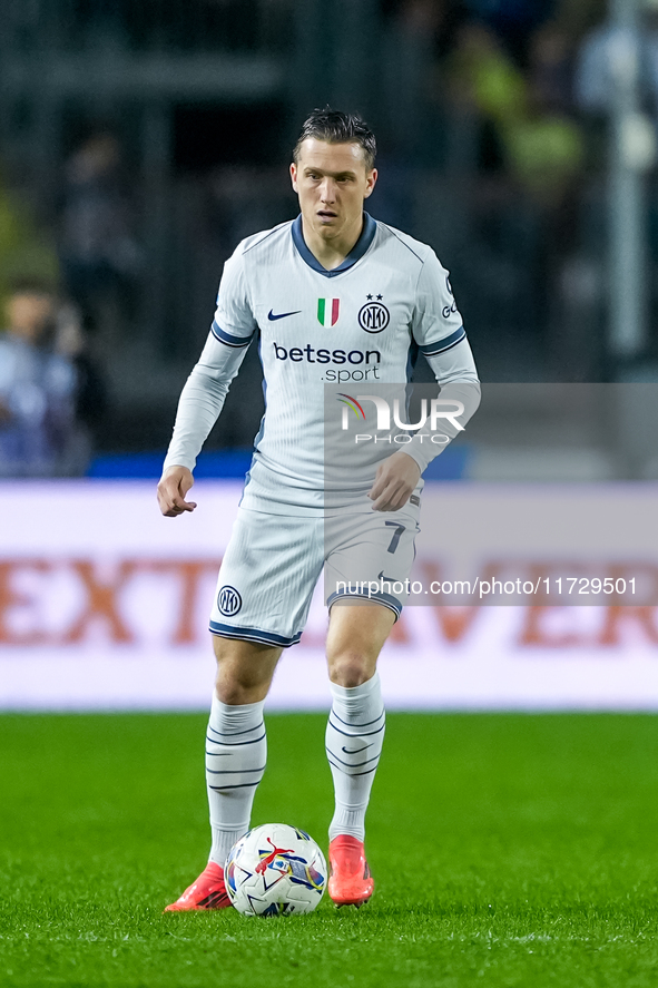 Piotr Zielinski of FC Internazionale during the Serie A Enilive match between Empoli FC and FC Internazionale at Stadio Carlo Castellani on...