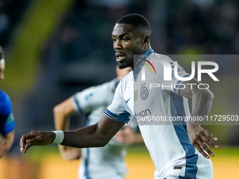 Marcus Thuram of FC Internazionale during the Serie A Enilive match between Empoli FC and FC Internazionale at Stadio Carlo Castellani on Oc...