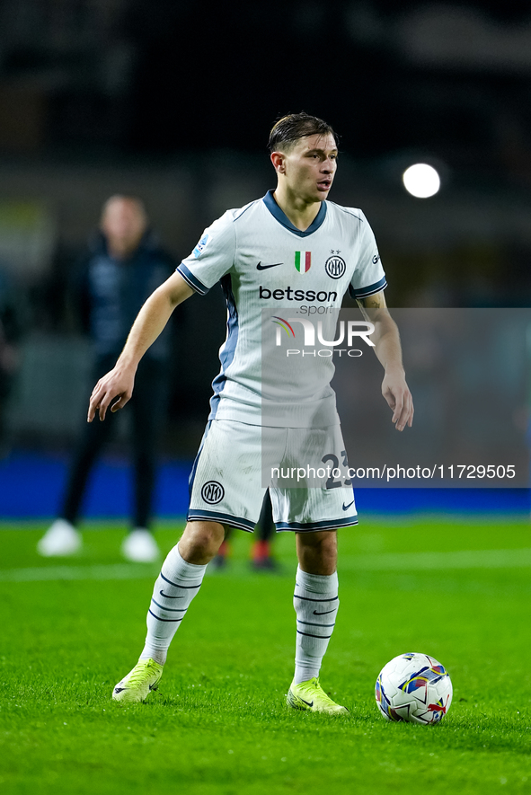 Nicolo' Barella of FC Internazionale during the Serie A Enilive match between Empoli FC and FC Internazionale at Stadio Carlo Castellani on...