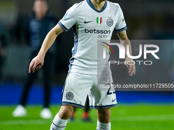 Nicolo' Barella of FC Internazionale during the Serie A Enilive match between Empoli FC and FC Internazionale at Stadio Carlo Castellani on...