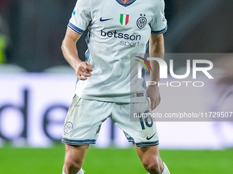 Davide Frattesi of FC Internazionale during the Serie A Enilive match between Empoli FC and FC Internazionale at Stadio Carlo Castellani on...