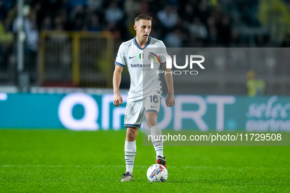 Davide Frattesi of FC Internazionale during the Serie A Enilive match between Empoli FC and FC Internazionale at Stadio Carlo Castellani on...